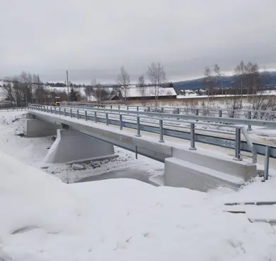 Tunheim bridge is fully rehabilitated. Foto: Stein Jordet/Tynset kommune.
